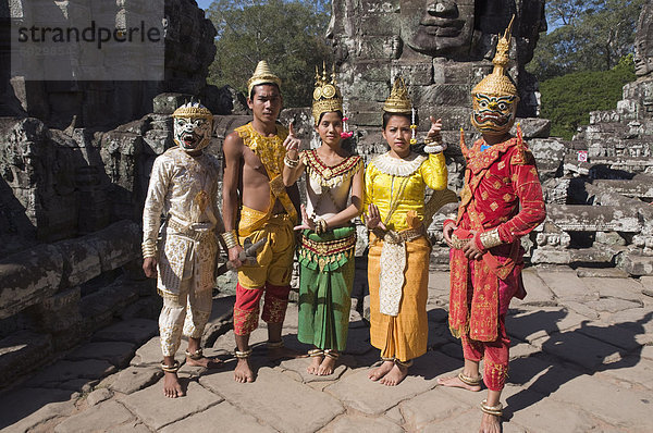 Bayon Tempel  Angkor Thom  Siem Reap  Kambodscha  Indochina  Südostasien  Asien