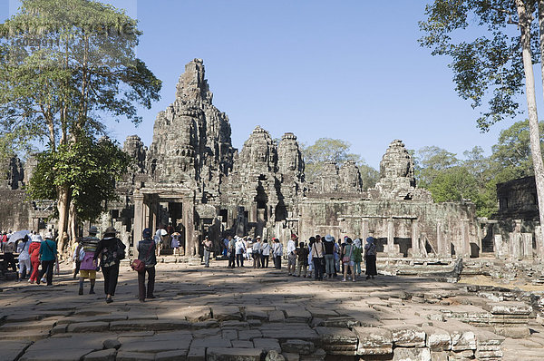 Bajon  spätes 12. Jahrhundert  buddhistische  Angkor Thom  Angkor  UNESCO Weltkulturerbe  Siem Reap  Kambodscha  Indochina  Südostasien  Asien