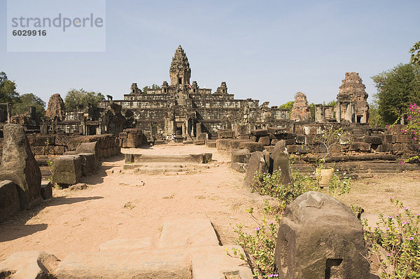 Bakong Tempel  AD881  Roluos Gruppe  in der Nähe von Angkor  UNESCO Weltkulturerbe  Siem Reap  Kambodscha  Indochina  Südostasien  Asien