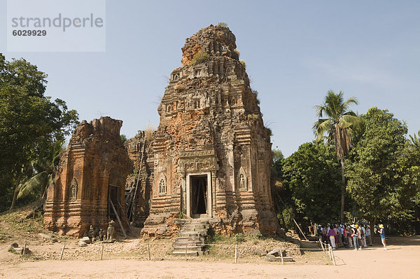 Lolei Tempel  AD893  Roluos Gruppe  in der Nähe von Angkor  UNESCO Weltkulturerbe  Siem Reap  Kambodscha  Indochina  Südostasien  Asien