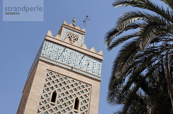 Die Kasbah-Moschee  Medina  Marrakesch  Marokko  Nordafrika  Afrika