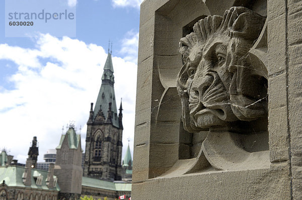 Parlament  Parliament Hill Ottawa  Ontario  Kanada  Nordamerika