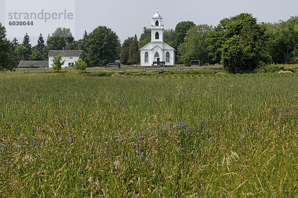 Christ Church  Upper Canada Village  ein Dorf der 1860er Jahre  Heritage Park  Morrisburg  Provinz Ontario  Kanada  Nordamerika