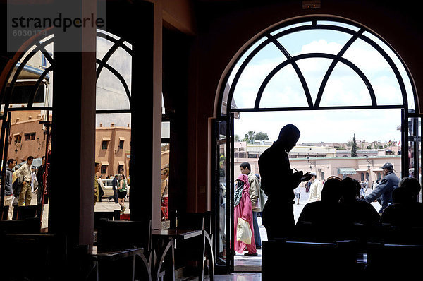 Jemaa el Fna Platz  Medina  Marrakesch  Marokko  Nordafrika  Afrika