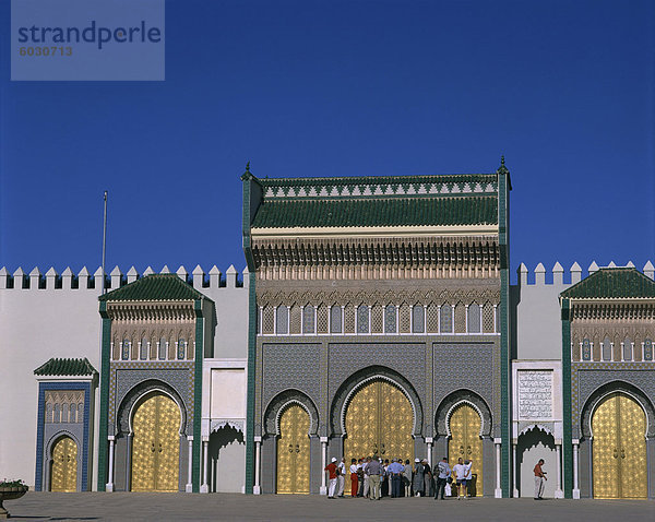 Royal Palace (Dar-El-Makhzan)  Fès el-Jdid  Fez  Marokko  Nordafrika  Afrika