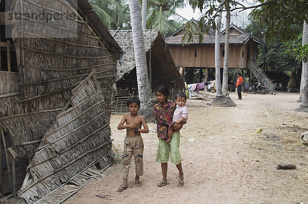 Dorfleben  Kambodscha  Indochina  Südostasien  Asien