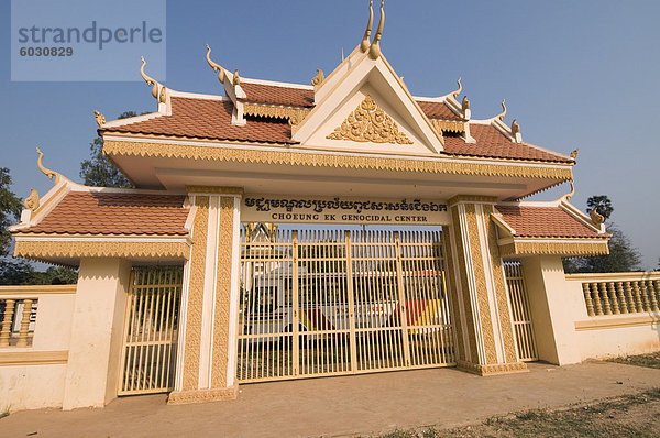 Eingang zu den Killing Fields  Phnom Penh  Kambodscha  Indochina  Südostasien  Asien