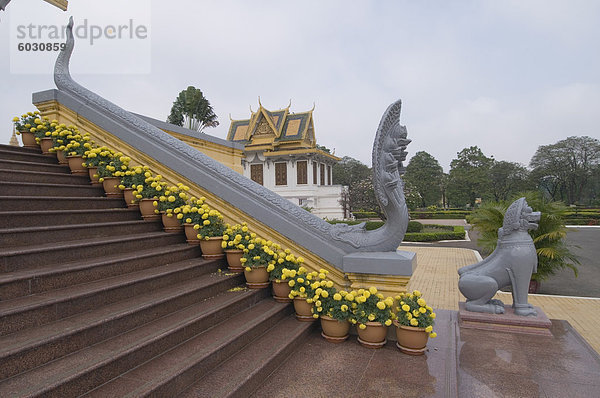 Der Royal-Thronsaal  der Königspalast  Phnom Penh  Kambodscha  Indochina  Südostasien  Asien