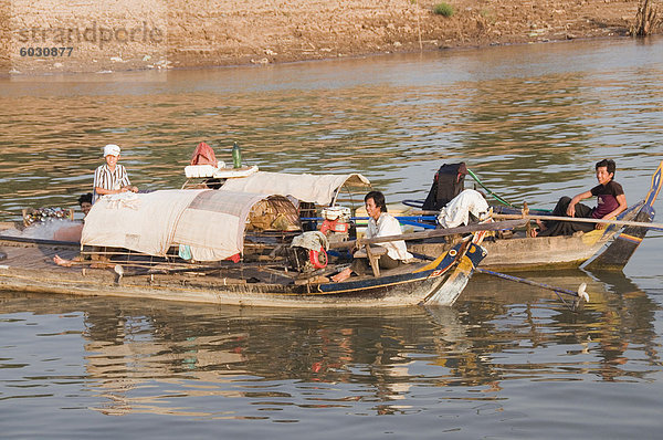 Mekong-Fluss  Phnom Penh  Kambodscha  Indochina  Südostasien  Asien