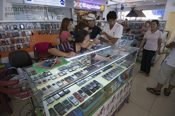 Einkaufen in der Morgenmarkt  Vientiane  Laos  Indochina  Südostasien  Asien