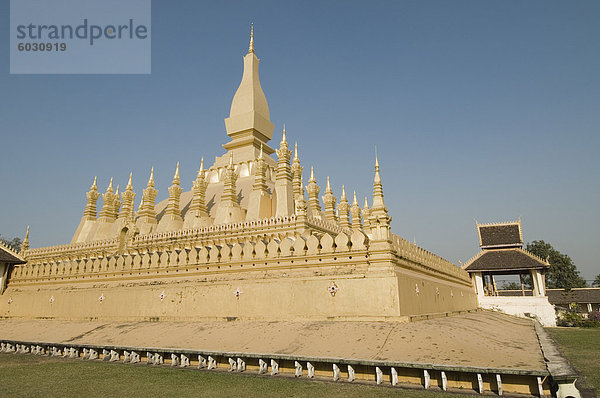 Pha  die Luang  Vientiane  Laos  Indochina  Südostasien  Asien