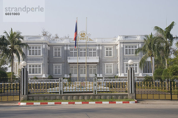 Der Präsidentenpalast  Vientiane  Laos  Indochina  Südostasien  Asien