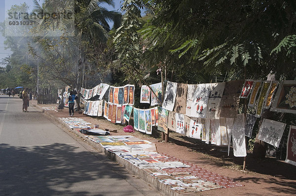 Hand Painted Plakate  Luang Prabang  Laos  Indochina  Südostasien  Asien