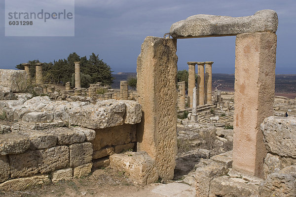 Heiligtum des Apollo  der Tempel des Apollon  der griechischen und römischen Website von Kyrene  UNESCO World Heritage Site  Libyen  Nordafrika  Afrika