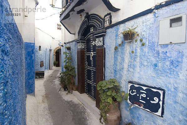 Strecke in der Kasbah  Rabat  Marokko  Nordafrika  Afrika