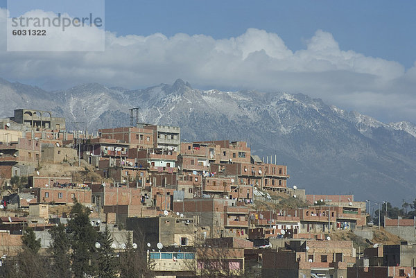 Dorf an der Basis der Kabylei Berge  Algerien  Nordafrika  Afrika