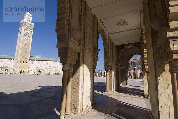 Hassan II Moschee  Casablanca  Marokko  Nordafrika  Afrika