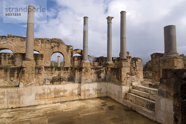 Hadrianischen Bäder  römische Website von Leptis Magna  UNESCO World Heritage Site  Libyen  Nordafrika  Afrika