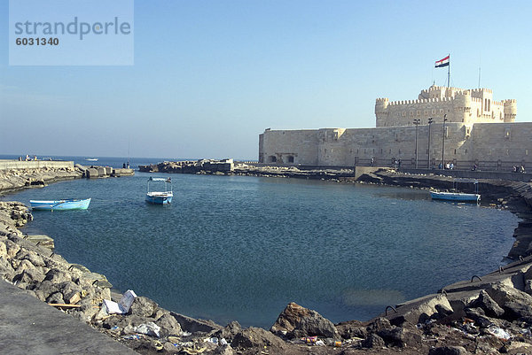 Fort und Hafen  Alexandria  Ägypten  Nordafrika  Afrika