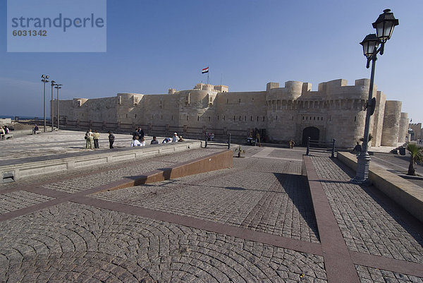 Fort und Hafen  Alexandria  Ägypten  Nordafrika  Afrika