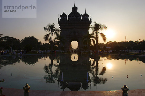 Patuxai Denkmal  Vientiane  Laos  Indochina  Südostasien  Asien