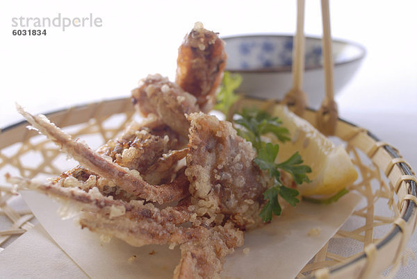 Tempura Krabbe mit Dipp  Teryaki  Japan  Asien