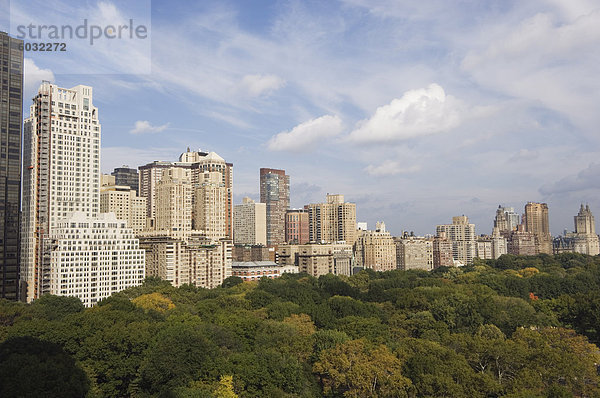 Blick auf den Central Park  Blick nach Norden  Manhattan  New York  New York State  Vereinigten Staaten von Amerika  Nordamerika