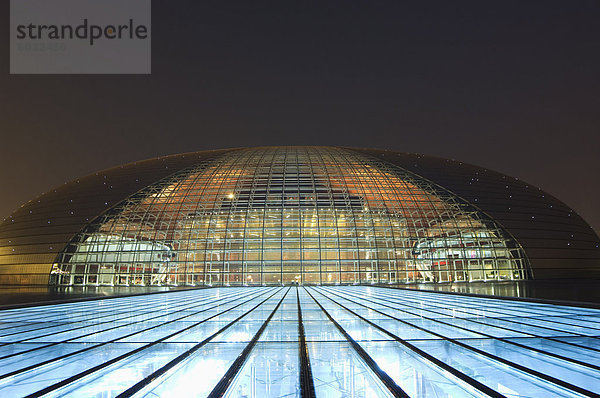 Glas französisch Wohnhaus offen Produktion Architekt Design Peking Hauptstadt China Asien Oper