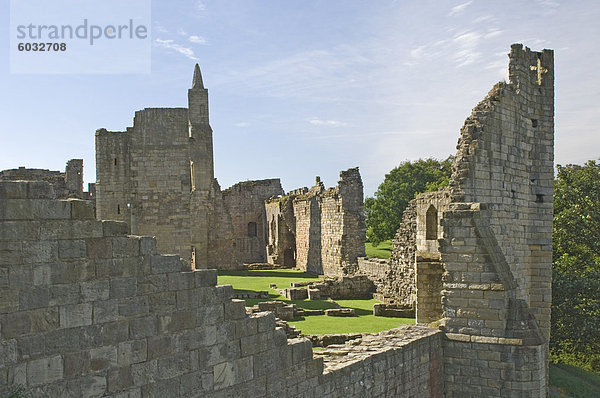 Warkworth Castle  Northumbria  England  Vereinigtes Königreich  Europa