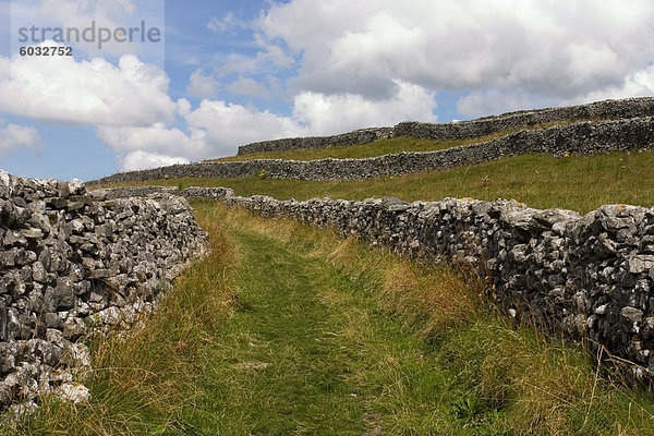 Wanderweg auf den Dales Weg  Grassington  Yorkshire Dales National Park  North Yorkshire  England  Großbritannien  Europa