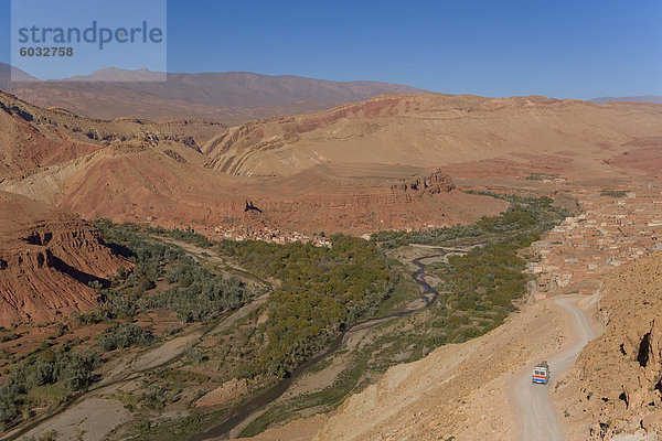 Dades-Tal und die Schluchten  Atlasgebirge  Marokko  Nordafrika  Afrika