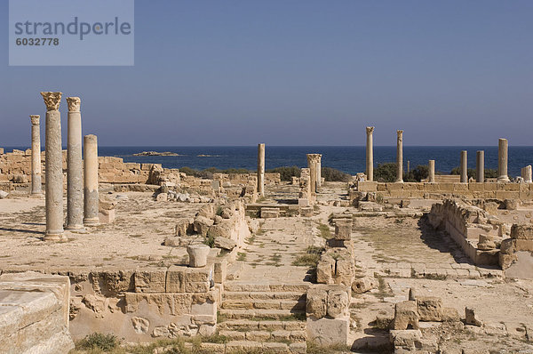 Sabratha Roman Website  UNESCO Weltkulturerbe  Tripolitanien  Libyen  Nordafrika  Afrika