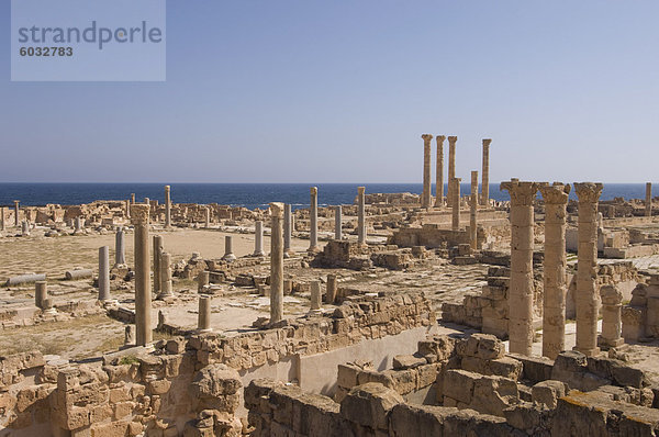 Sabratha Roman Website  UNESCO Weltkulturerbe  Tripolitanien  Libyen  Nordafrika  Afrika