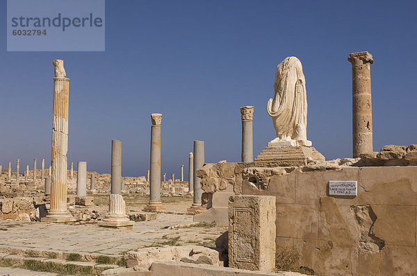 Sabratha Roman Website  UNESCO Weltkulturerbe  Tripolitanien  Libyen  Nordafrika  Afrika