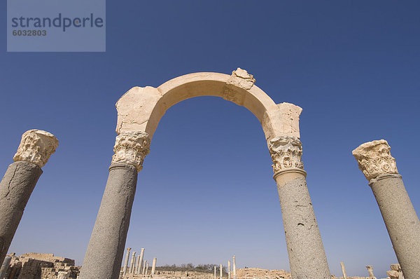 Sabratha Roman Website  UNESCO Weltkulturerbe  Tripolitanien  Libyen  Nordafrika  Afrika