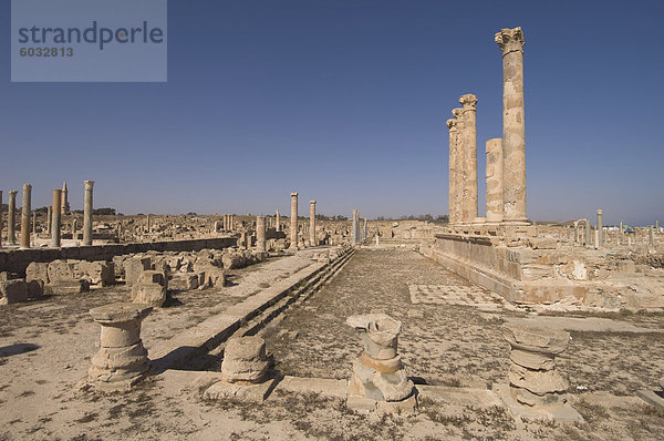 Sabratha Roman Website  UNESCO Weltkulturerbe  Tripolitanien  Libyen  Nordafrika  Afrika