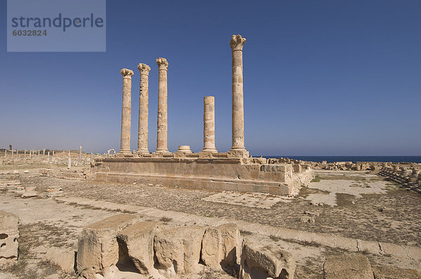 Sabratha Roman Website  UNESCO Weltkulturerbe  Tripolitanien  Libyen  Nordafrika  Afrika