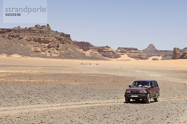 Wadi Teshuinat  Akakus  Sahara Wüste  Fessan  Libyen  Nordafrika  Afrika