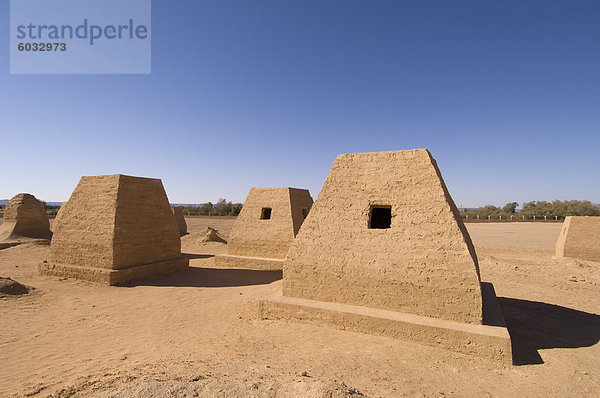 Die Gräber der Garamanten  Jarma (Germa)  Fessan  Libyen  Nordafrika  Afrika