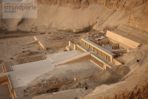 Deir al Bahri  Funerary Tempel der Hatschepsut  Theben  UNESCO Weltkulturerbe  Ägypten  Nordafrika  Afrika