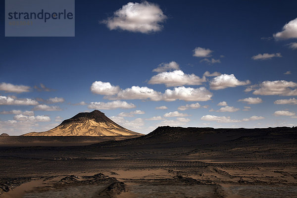 Die Landschaft zwischen der Bahariyya und Farafra Oasen  Ägypten  Nordafrika  Westafrika