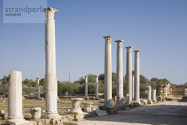 Die Ausgrabungsstätte von Salamis  Salamis  Nord-Zypern  Europa