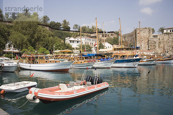 Alten Hafen  Antalya  Türkei  Kleinasien  Eurasien