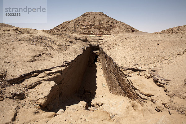 Der königliche Friedhof in El-Kurru  Sudan  Afrika