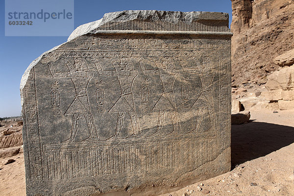 Die Ruinen der Amun-Tempel am Jebel Barkal  UNESCO-Weltkulturerbe  Karima  Sudan  Afrika