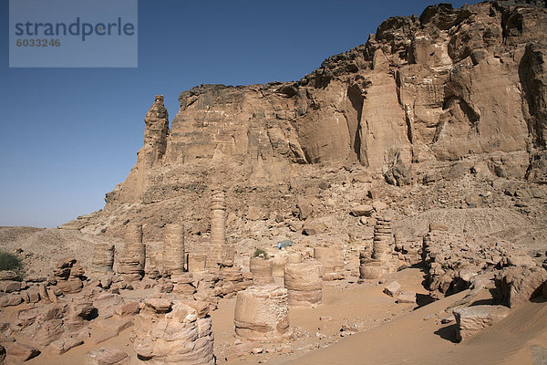 Der Amun-Tempel und der Heilige Berg von Jebel Barkal  UNESCO-Weltkulturerbe  Karima  Sudan  Afrika