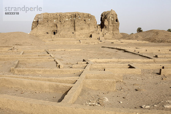 Der 3.500 Jahre alten Lehmziegeln westliche Deffufa  Sitz der der erste unabhängige Reich von Kusch  Kerma  Sudan  Afrika