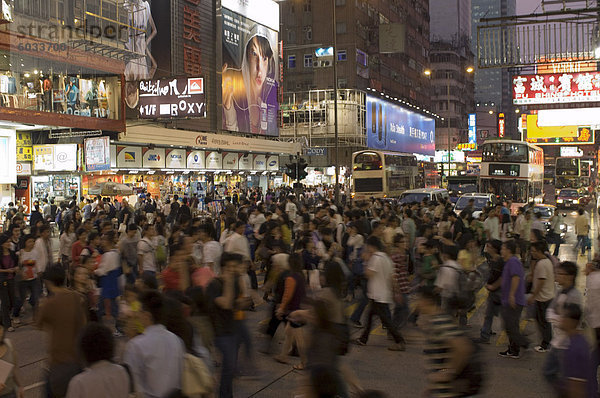 Stadtteil Mong Kok  Kowloon  Hongkong  China  Asien