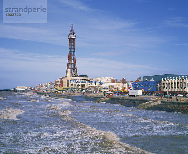 Die Blackpool Tower  Blackpool  Lancashire  England  Vereinigtes Königreich  Europa