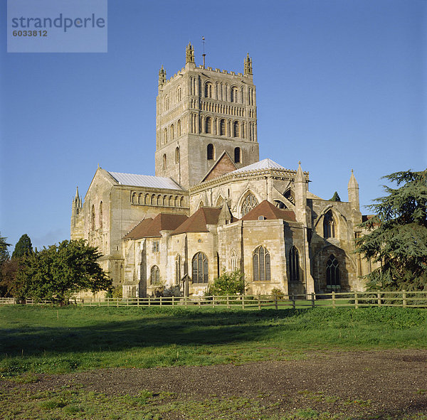 Abtei von Tewkesbury  Gloucestershire  England  Vereinigtes Königreich  Europa